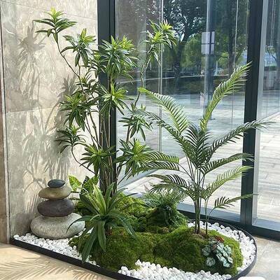 仿真植物大型景观植物树仿真旅人蕉散尾葵琴叶榕仿真龟背芭蕉绿植