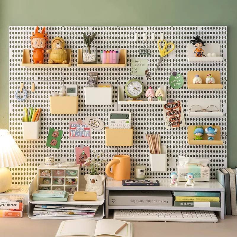 洞板置架配件墙壁墙洞上宿舍墙UZR墙物面桌面书桌收纳免打挂孔洞