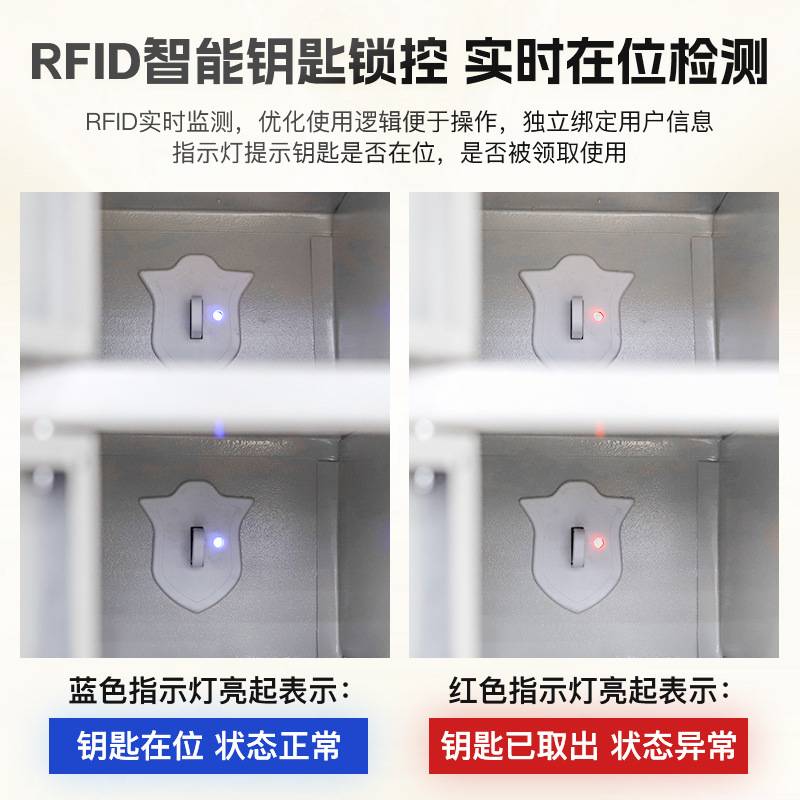 库室钥匙柜物业单位钥匙寄存柜管理存放柜人脸识别文件柜办公柜