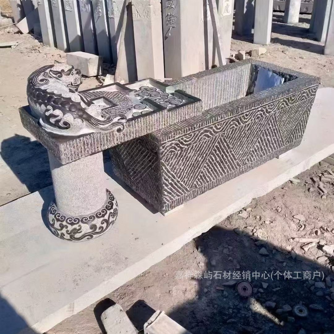 青石中式造景流水摆件