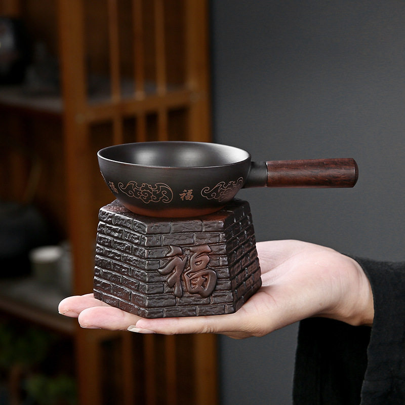 紫陶一体茶水分离过滤网