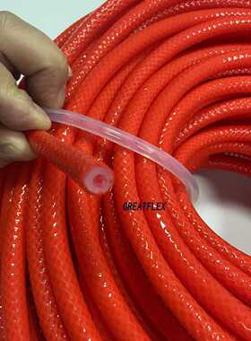 GREATFLEX无嗅无味卫生红色网纹编织软管食品级BP20B厂家