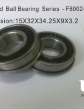 带法兰微小型深沟球轴承-F系列-F6002-2RS轴承