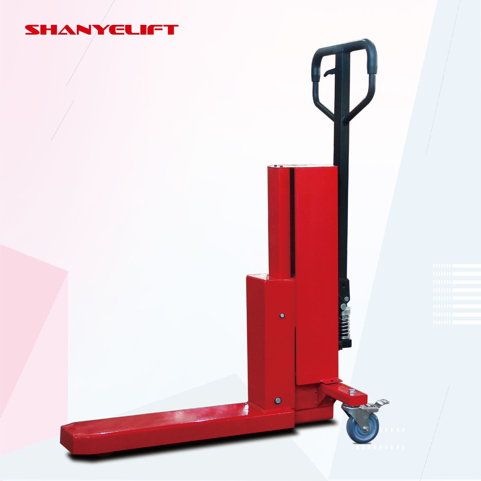 山野SHANYE 手动搬运车 定制叉车 特殊设备专用单腿单货叉搬运车,五金/工具,液压装卸车,淘宝优惠券,粉丝福利购,淘宝优惠卷