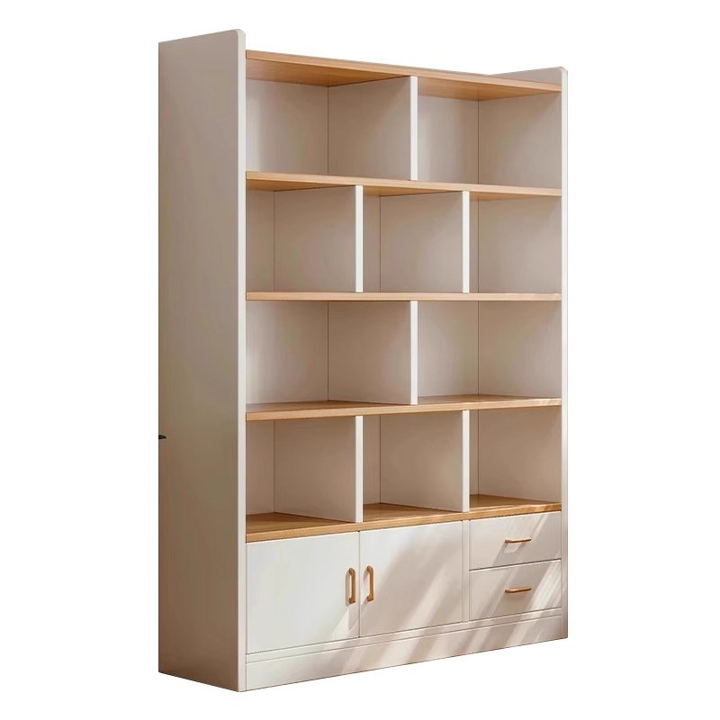 学生家用b实木书柜儿童书架落地置物架客厅办公室收纳储物柜子靠
