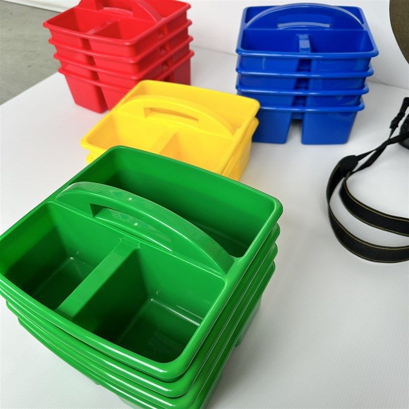 绘画篮耐摔加厚塑料篮手提分格收纳篮3格幼儿园文具篮画笔篮儿童,住宅家具,儿童储物架/收纳架,淘宝优惠券,粉丝福利购,淘宝优惠卷