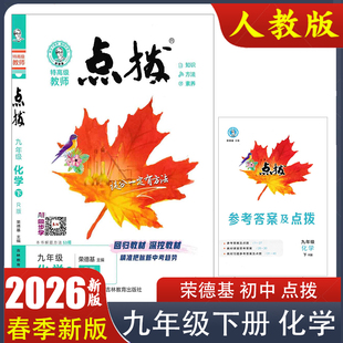 九年级下册化学人教版 9下教材全解课文同步教辅资料 2026春季 AI同步学 荣德基点拨 特高级教师点拔 含教材习题答案及点拨 新版