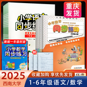 重庆专版 小学数学同步练习一二三四五六年级上下册数学西师版 社 课时练课堂习题册西南师范大学出版 XS语文人教版