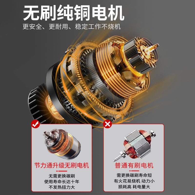 充电式大功率电钻无刷小钢炮手电钻锂电电动螺丝刀冲击手钻可敲击