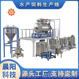 产膨吨化鱼饲料生产线全套设备 用一机多WQC时 出设计方案