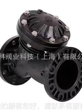 Y型7458膜阀液动气动塑料电磁腔耐碱常闭隔膜阀双D酸N50-DN2隔00