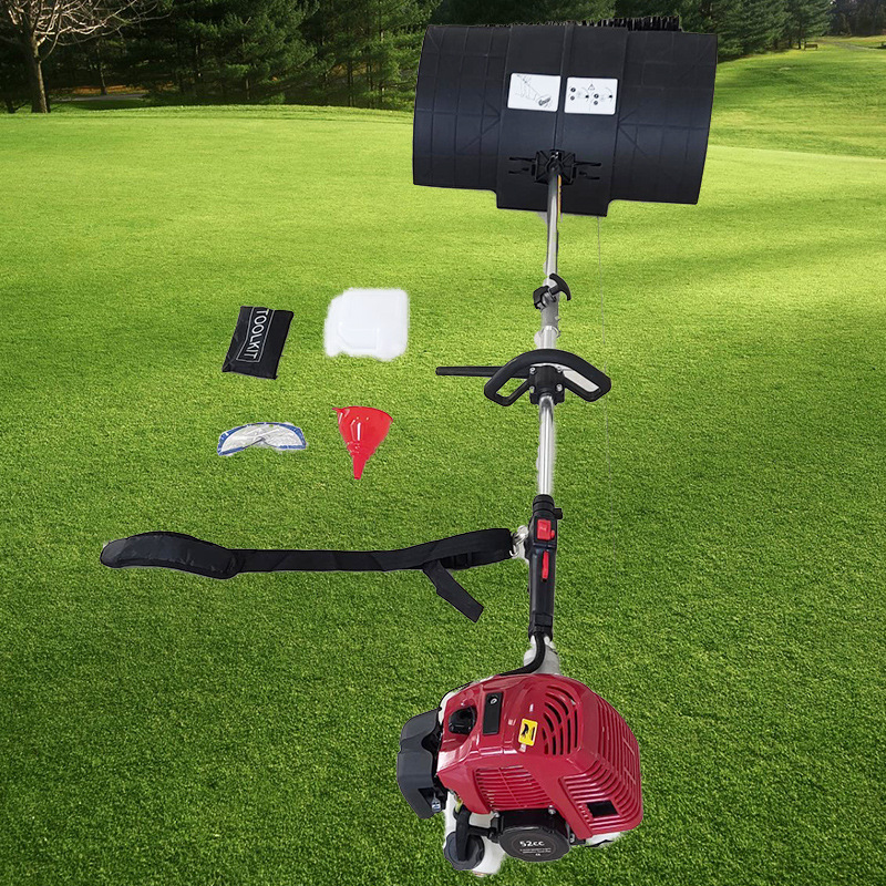 侧挂式梳草机汽油二冲程 多功能草坪梳理机 人工草坪刷草机