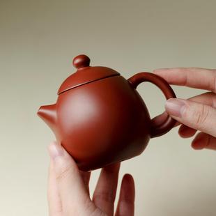 泡茶梨具壶 宜兴紫砂壶朱泥紫新砂壶纯手工复古形壶家用功夫中式
