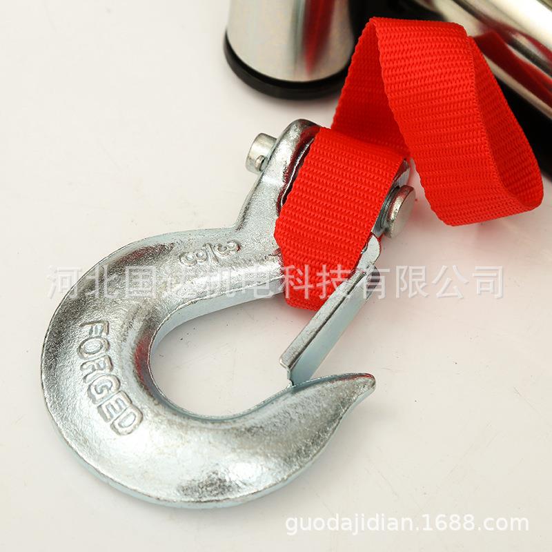 12V/24V小型车用小吊机电动绞盘厂家直供4500磅防水车载电动绞盘