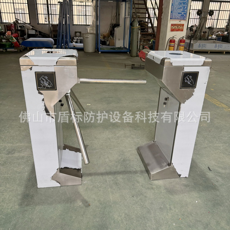 单向通行不锈钢旋转门半高闸机出入口手动机械导向禁行器厂家定制