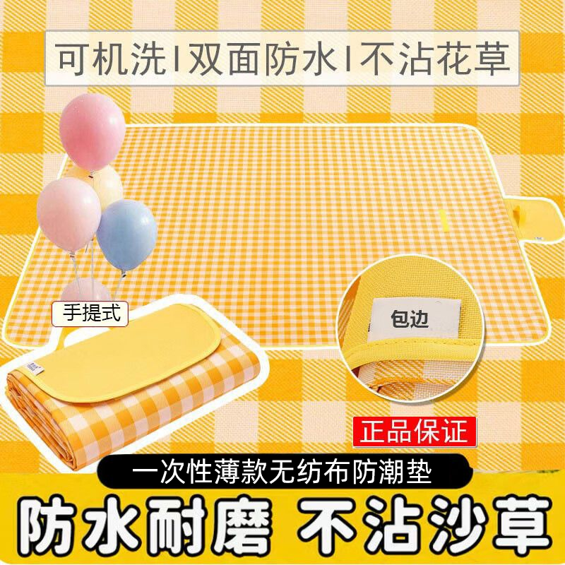 户外防潮垫加厚野餐垫露营野外防水草坪帐篷室外海滩帆布便携地垫