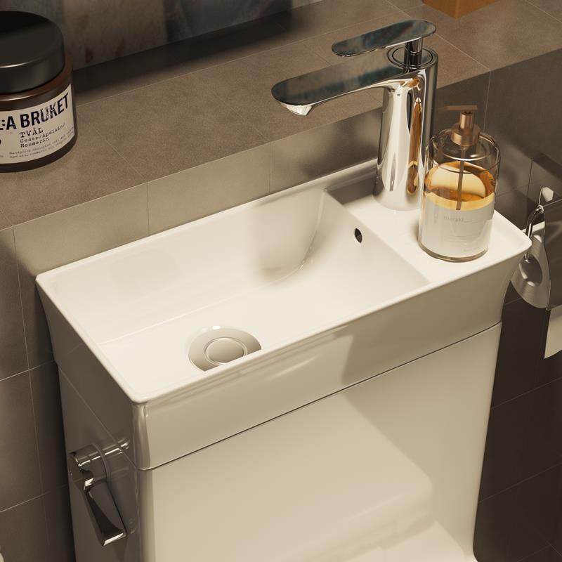 家用马桶带洗手盆陶瓷一体水箱双用小户型卫生间节水抽水座坐便器,家装主材,普通坐便器,淘宝优惠券,粉丝福利购,淘宝优惠卷