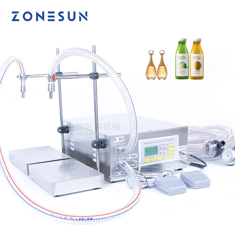 ZONESUN 半自动洗手洗衣液香水果汁液体双头大流量称重灌装机分装,办公设备/耗材/相关服务,灌装机,淘宝优惠券,粉丝福利购,淘宝优惠卷