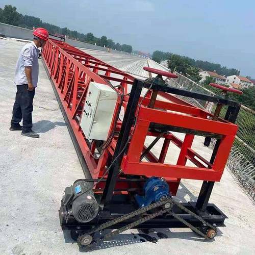 混凝土路面铺路摊铺机 桥面不用打标高整平机 框架式电动三滚轴