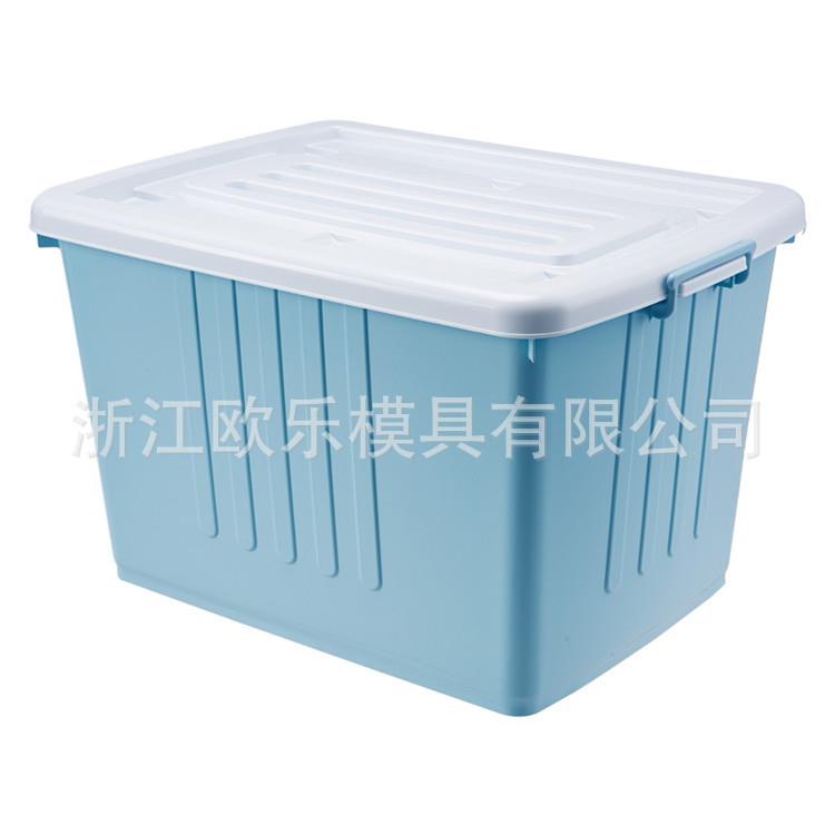浙江大号收纳箱模具制造工厂 整理箱有盖滑轮储物周转箱模具加工