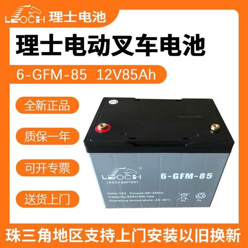 6-GFM-85 12V85Ah中力诺力合力杭州电动叉车堆高车蓄电池