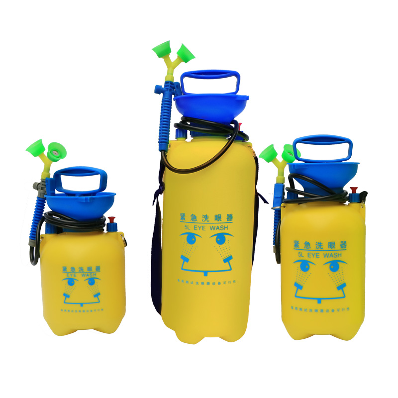 工业用验厂洗眼器双口5L5升移动式紧急实验室洗眼器 便携式洗眼器