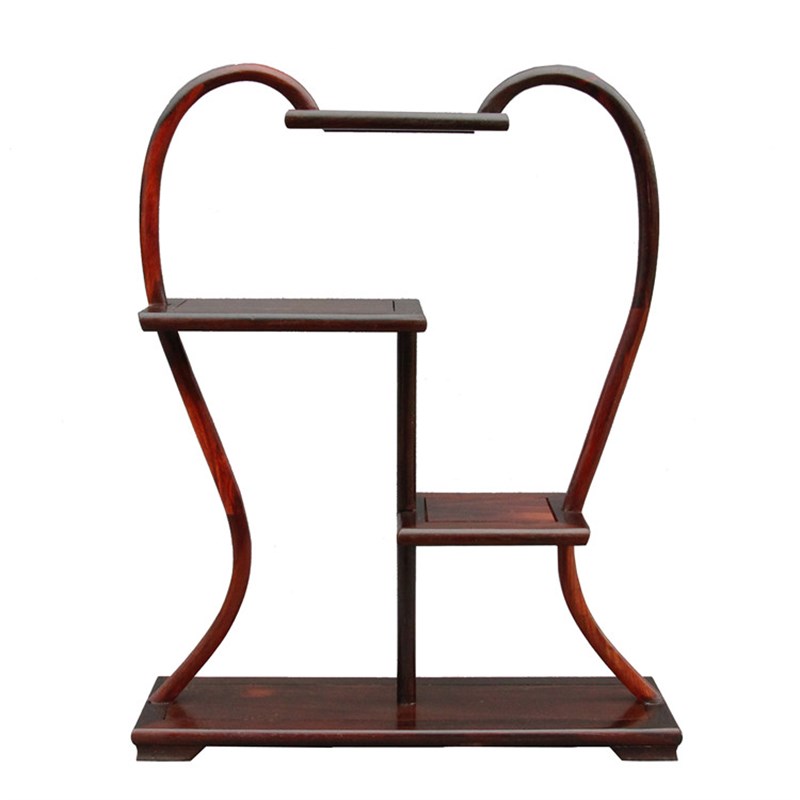 红酸枝博古架紫砂壶架子红木中式多宝阁实木展示架古董架置物架