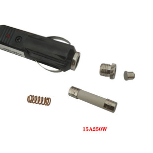 车载电热杯电源线弯头加粗线汽车充气泵吸尘器大N功率充电线12v24