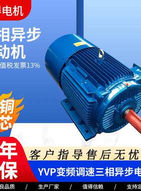 YVP变频调速电机三相异步电动机厂家现货变频电机YVP-225M-630W