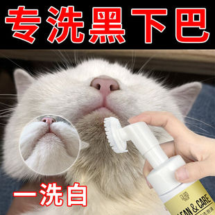 猫咪黑下巴专用清洁泡沫刷非药宠物免洗除臭沐浴露猫毛囊炎去油膏