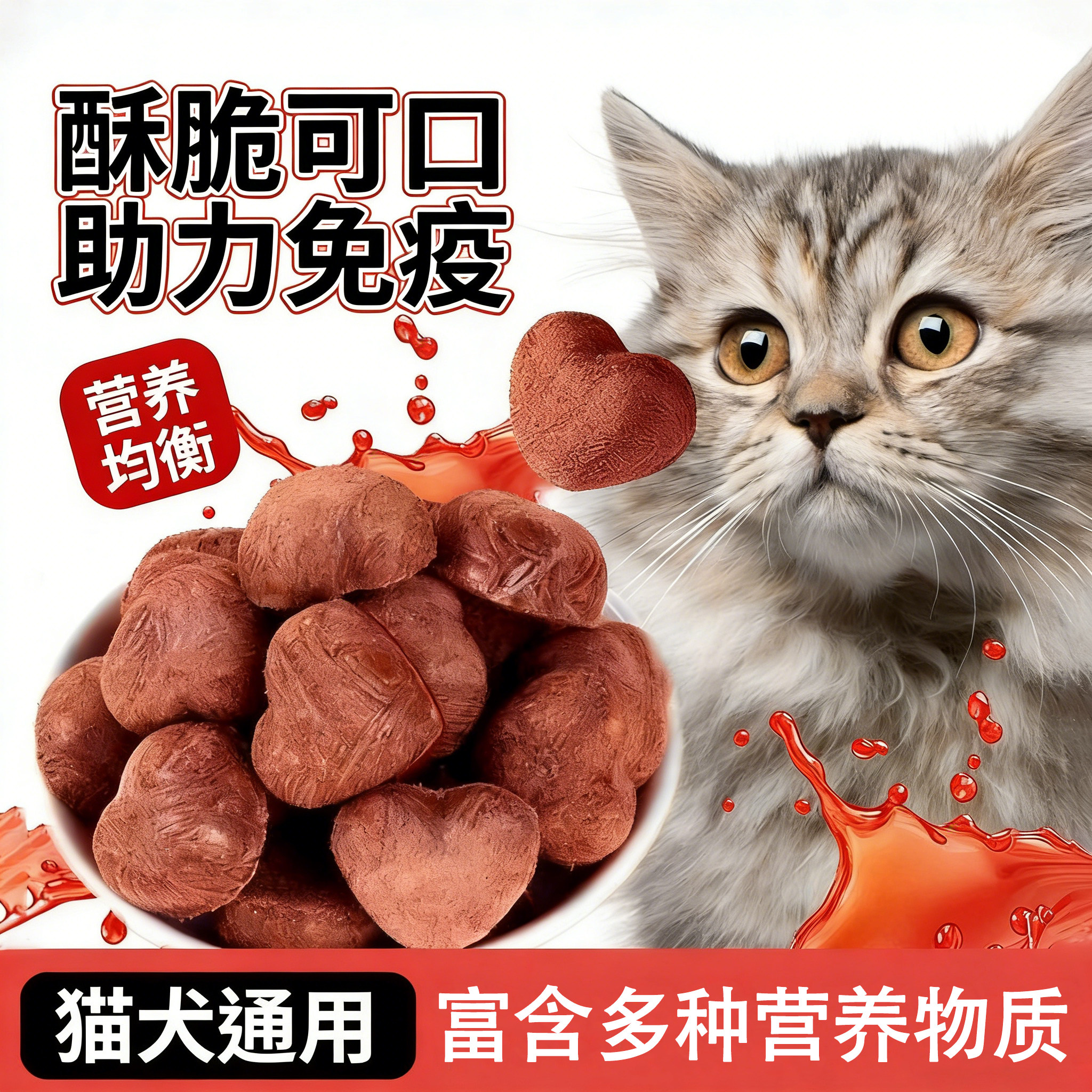 宠物冻干兔血冻干猫咪零食补血补铁增蛋白成幼猫犬营养酥脆磨牙,宠物/宠物食品及用品,猫冻干零食,淘宝优惠券,粉丝福利购,淘宝优惠卷