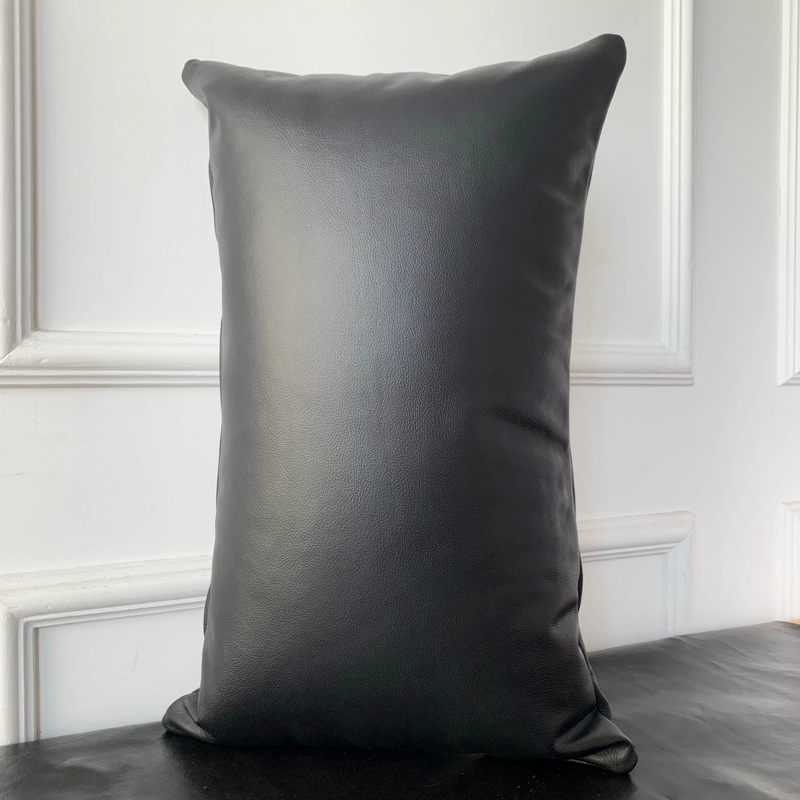 进口全真皮双面拼皮头层透气/腰枕/沙发/汽车靠垫/靠枕/抱枕/含芯