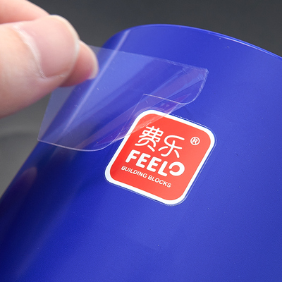 水晶标贴定制uv转印logo移印烫金商标冷转移贴纸撕膜留字广告丝印