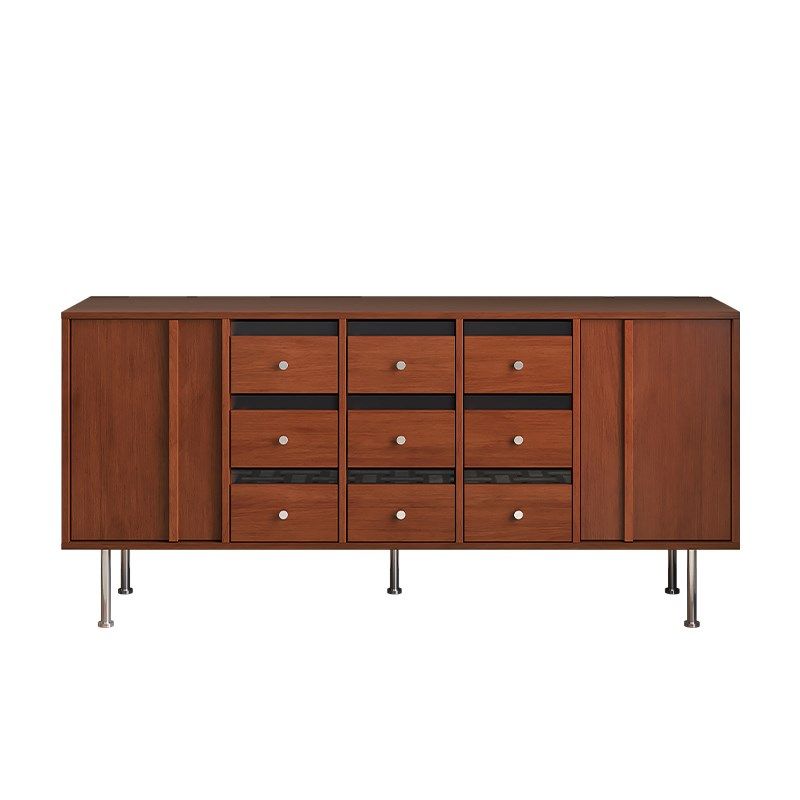 实木餐边柜客厅靠墙半高矮展示柜床尾收纳柜复古九斗抽屉柜电视柜,住宅家具,餐边柜,淘宝优惠券,粉丝福利购,淘宝优惠卷