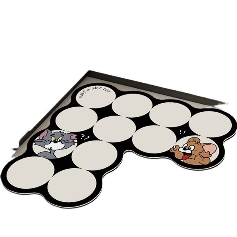 L型可爱卡皮巴拉硅藻泥地垫家用吸水防滑厨房垫卫生间浴室速干垫