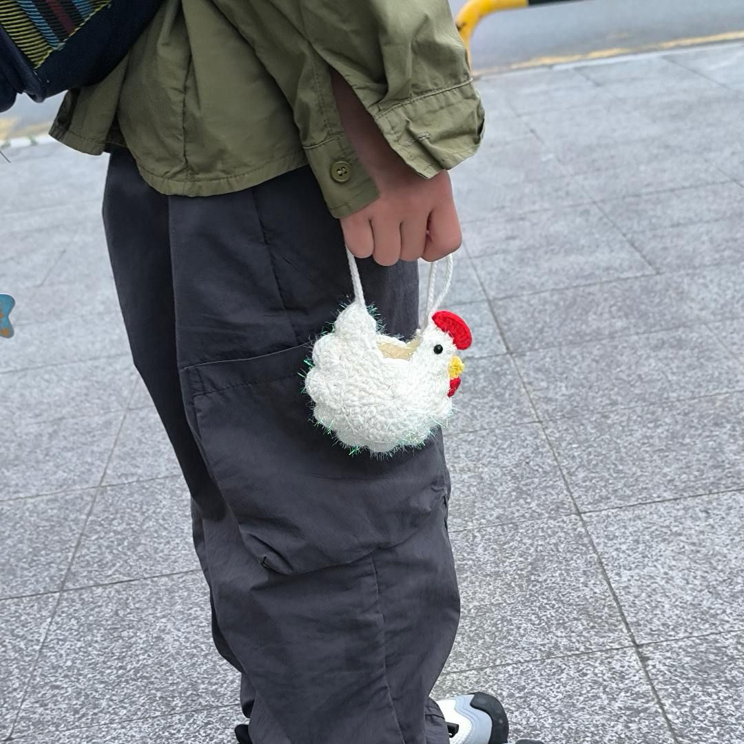 趣味小鸡母鸡鸡蛋兜可爱新款端午蛋兜手工材料包钩织毛线diy