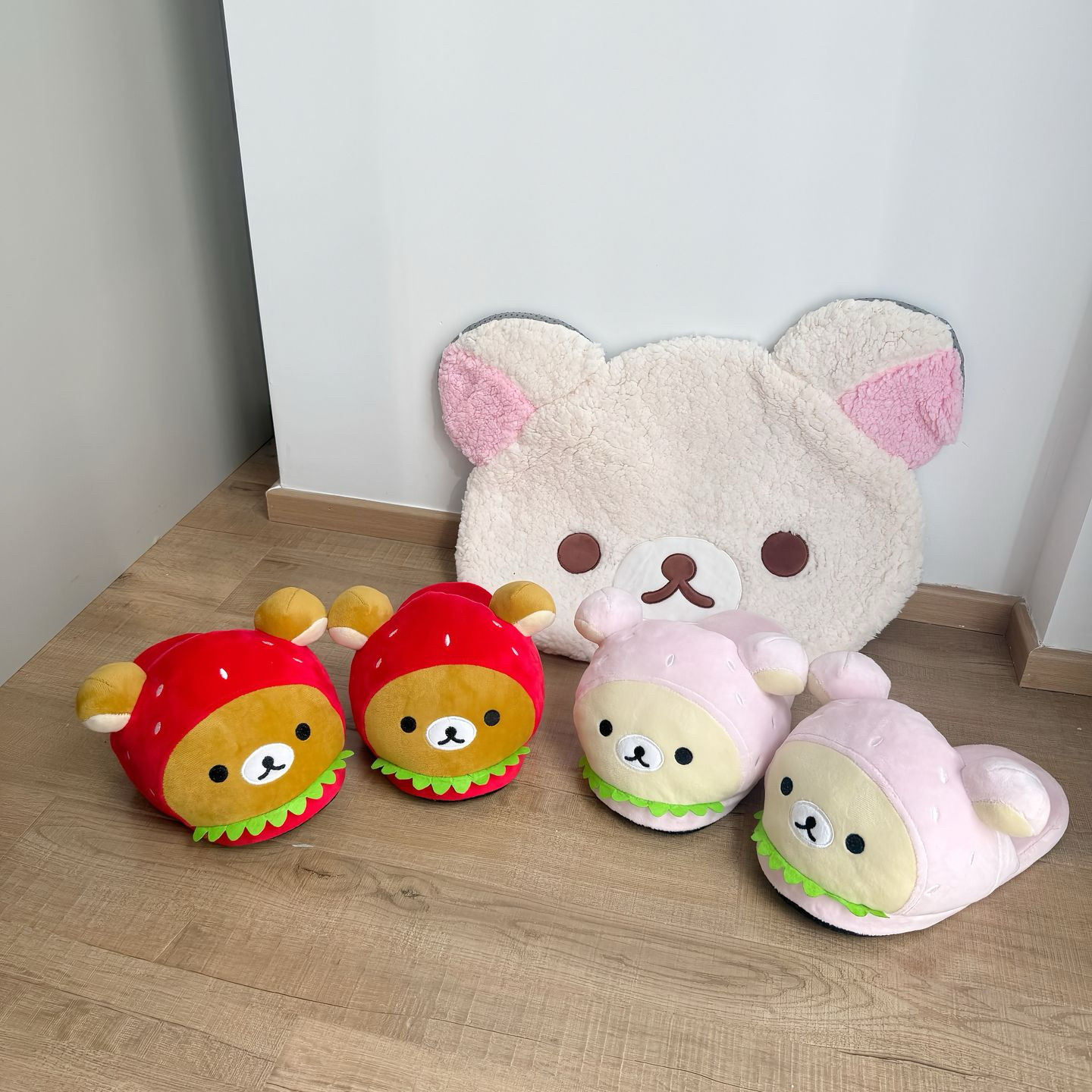 小熊棉拖鞋可爱新款2025粉色卡通室内拖鞋保暖男女同款家居棉拖