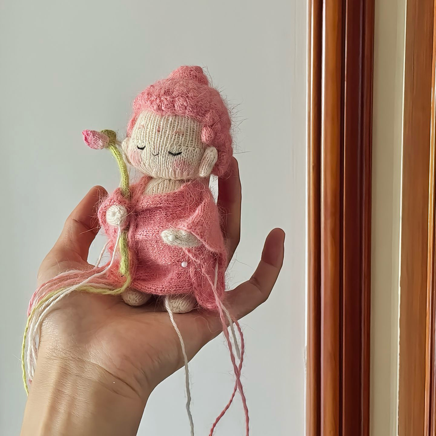 手工挂件玩偶礼物送女友文创佛陀摆件diy毛线钩针钩织编织材料包