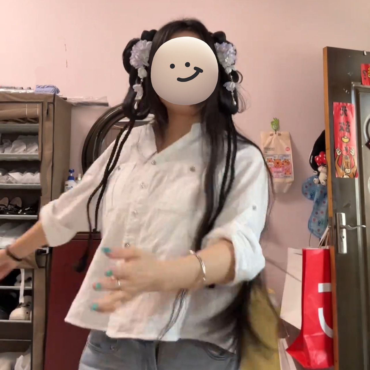 2026仿真古风盘发抓夹发包古装便携式头饰汉服假发一体式发髻女