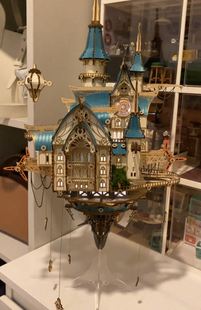 新品奇幻蒸汽之城空中城堡拼装积木生日礼物六一儿童节