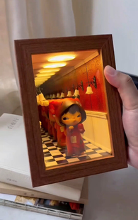 场景相框新款2025可爱摆件小野无限梦深渊镜盲盒手办DIY展示盒