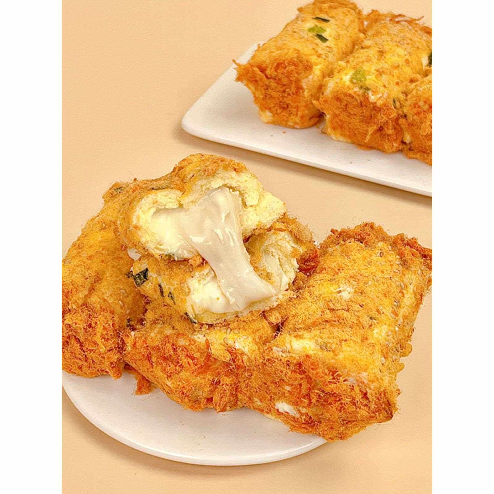 石江兴香葱麻糬卷网红手工三明治快闪蛋糕小吃受欢迎的即食早餐糕