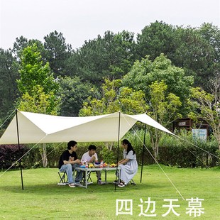 坦克300侧边帐篷车顶行李架户外露营遮阳AW天幕车U载帐篷硬全自动