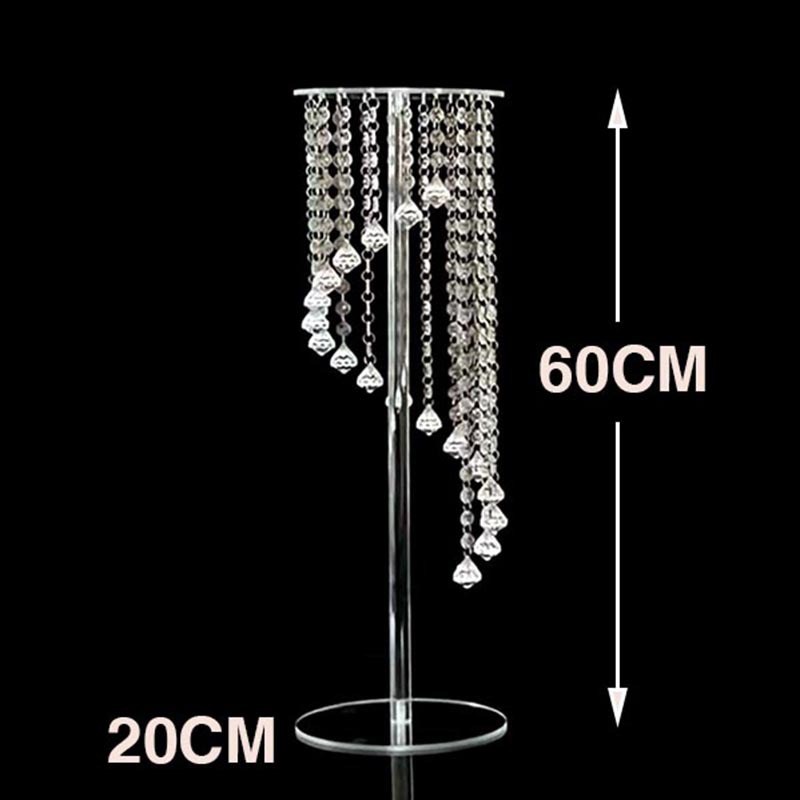 婚庆道具烛台花架水晶珠帘路引y生日派对蛋糕架亚克力酒店主桌装