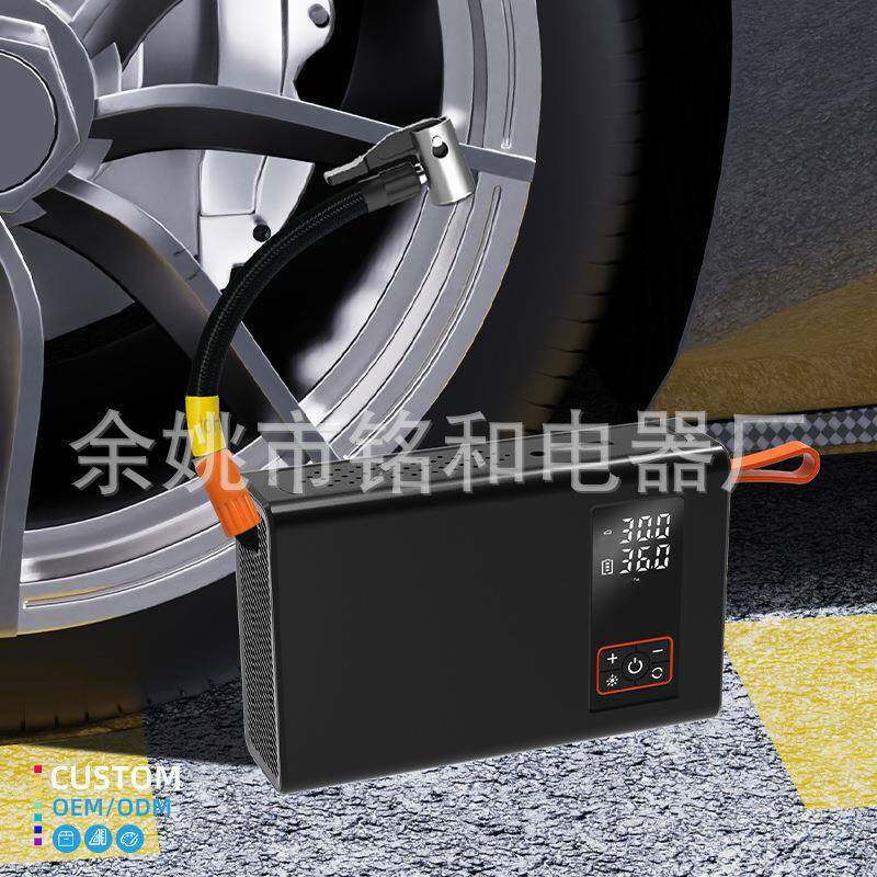 汽车应急电源数无显车载794充气持轮胎线打手气泵泵汽车启动电源