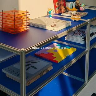 放多层靠墙客厅收纳ODU置物铝型材开架式摆件储展示架落地陈列物