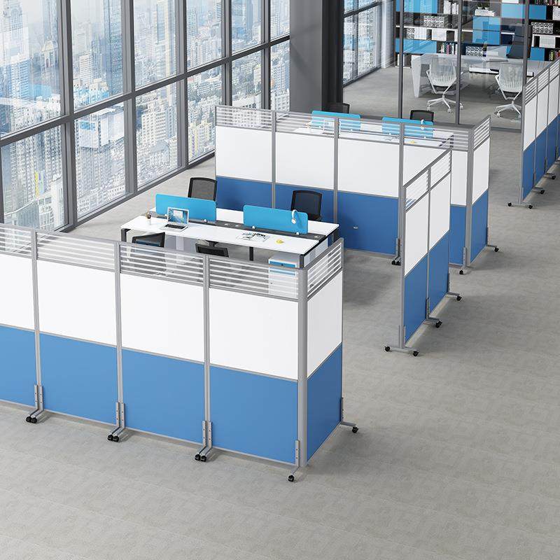 办公屏风隔断IYY简经隔济型遮光板车间易仓库折拉叠移动推挡板墙