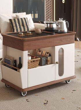 客边可动茶几厅移家用阳台小茶桌茶台烧水壶泡ULZ茶一体沙发几侧