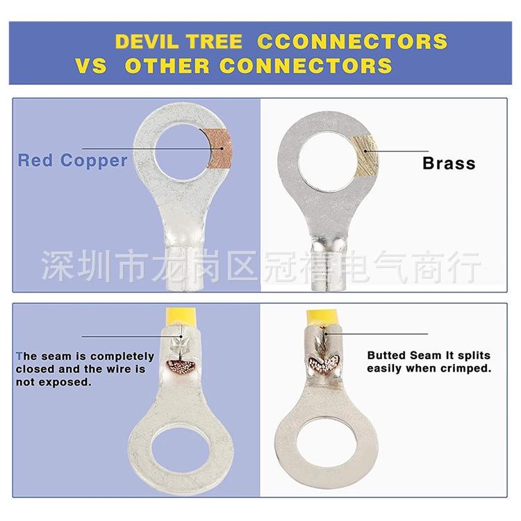 360PCS盒装子BHT热缩绝缘中间接端防线热缩中接端子热缩端子厂水