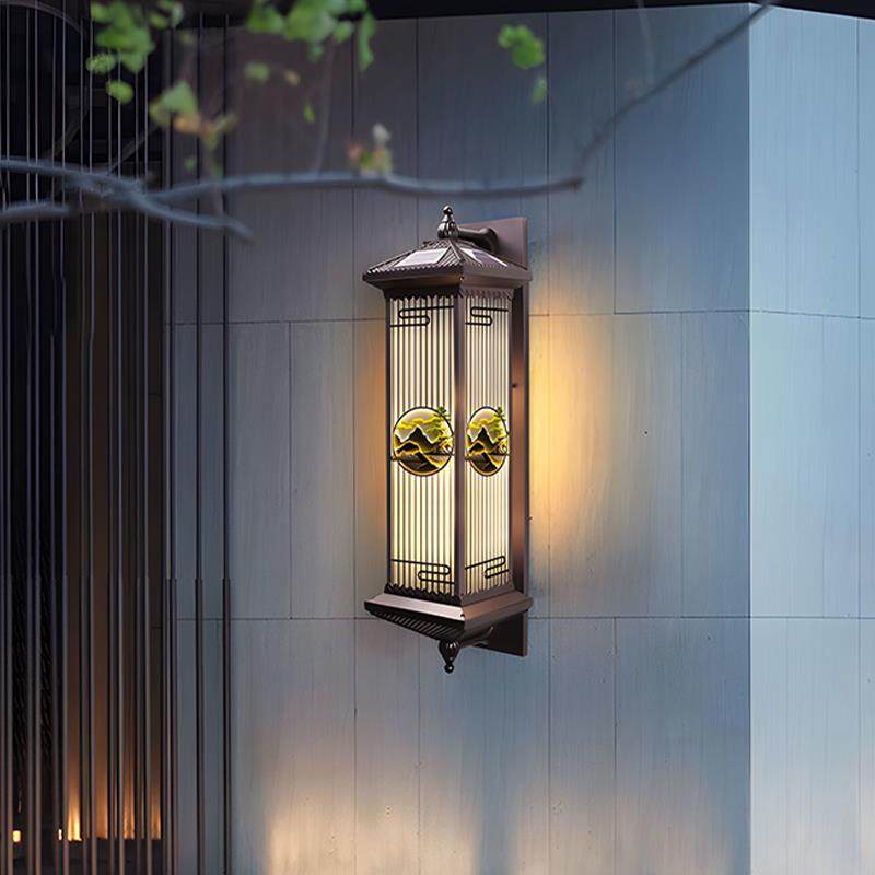 太院阳能户新壁灯外庭灯别墅大门两侧柱子灯中TSK式阳台室外墙壁